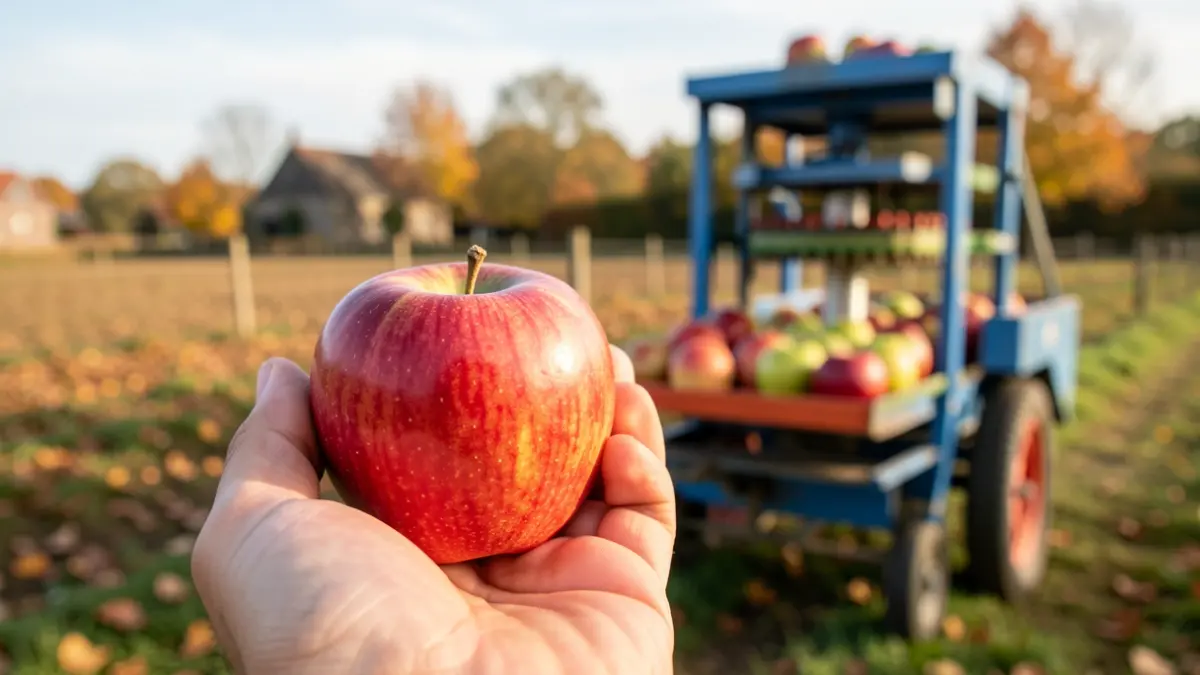 Image d'un atelier de pressage de pommes dans le cadre d'une initiative zéro déchet en Wallonie.