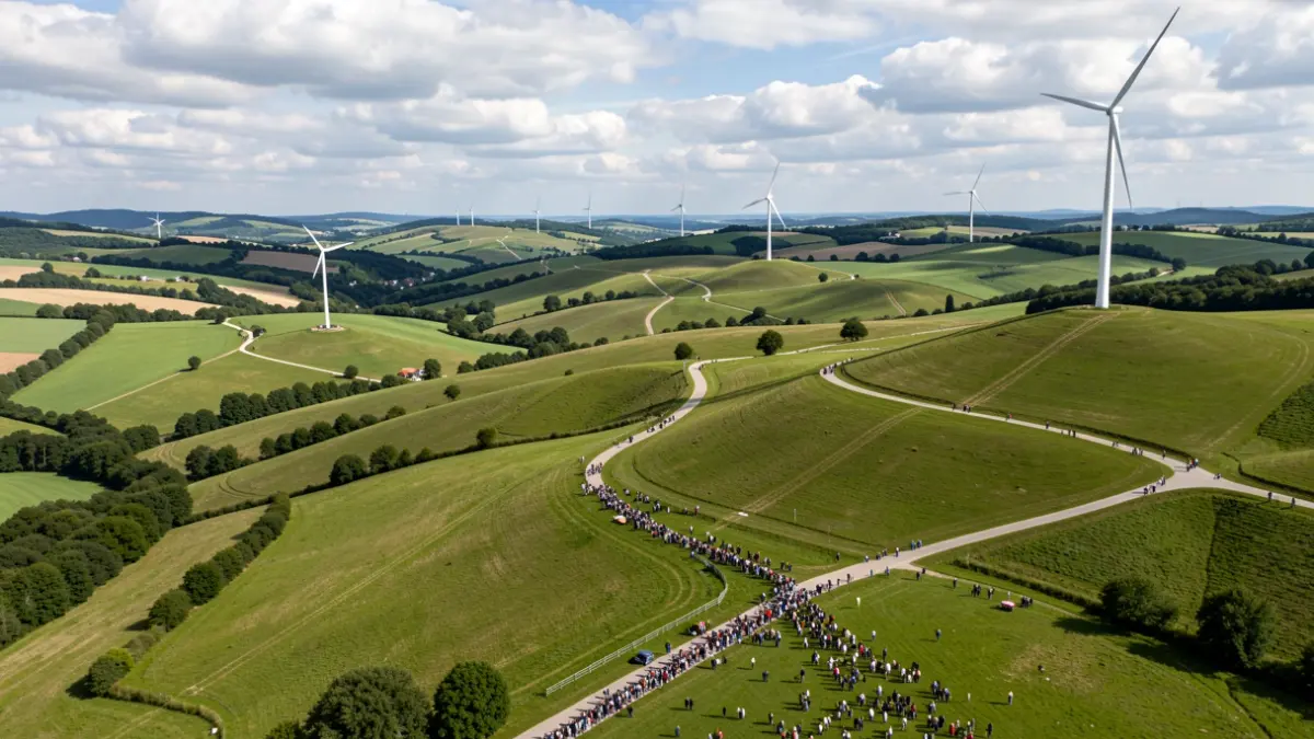Image générique: avec des chemins d'accès et une cabine électrique.