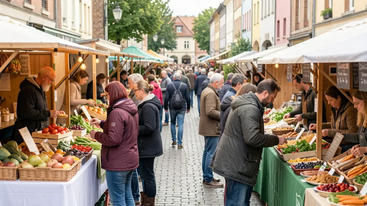Image générique d'un festival alimentaire en Wallonie, axé sur la durabilité et les produits locaux.